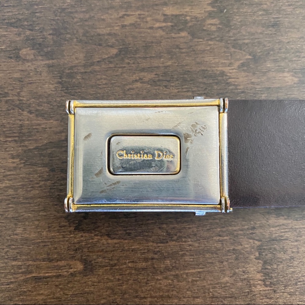 Vintage Christian Dior Leather Belt
